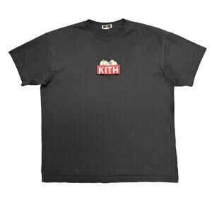 Kith For Peanuts Snoopy Doghouse Classic Box Logo Tee 'Black' L